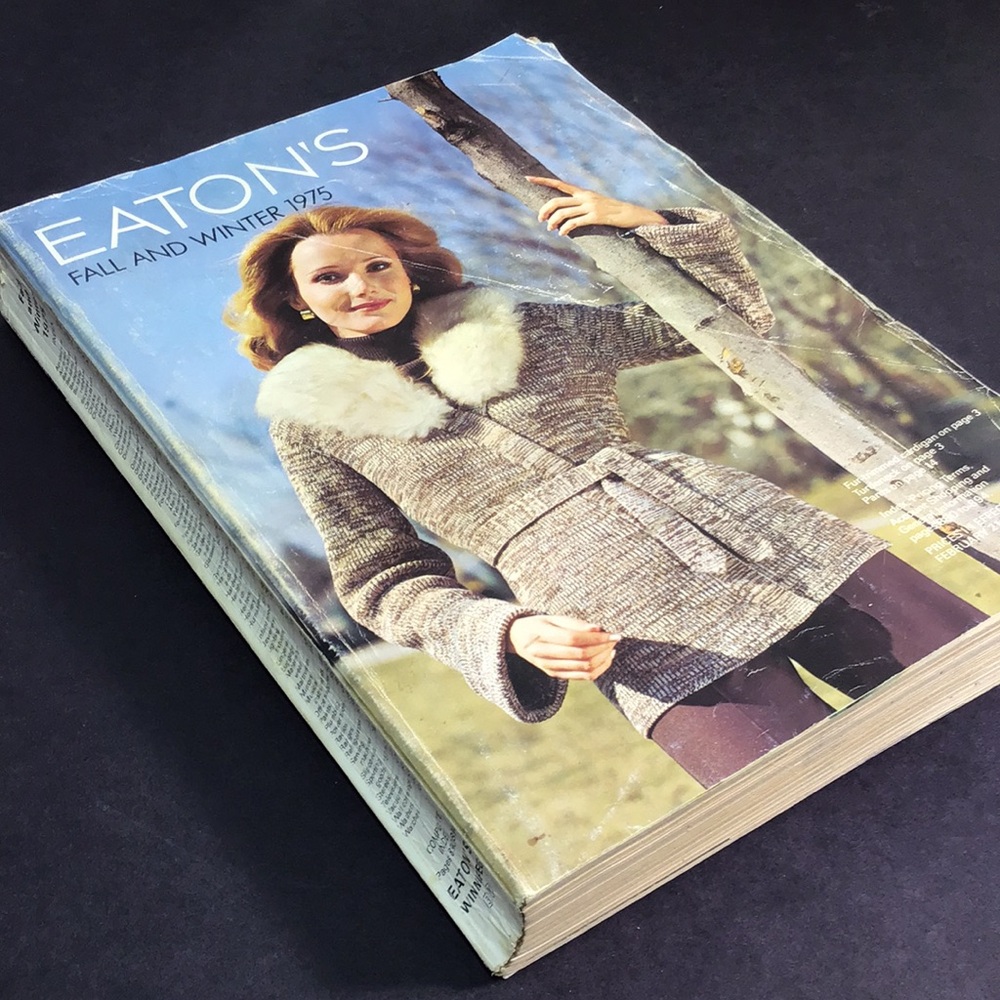 Eatons 1975 fall and winter large catalogue nostalgia authentic 70s reference